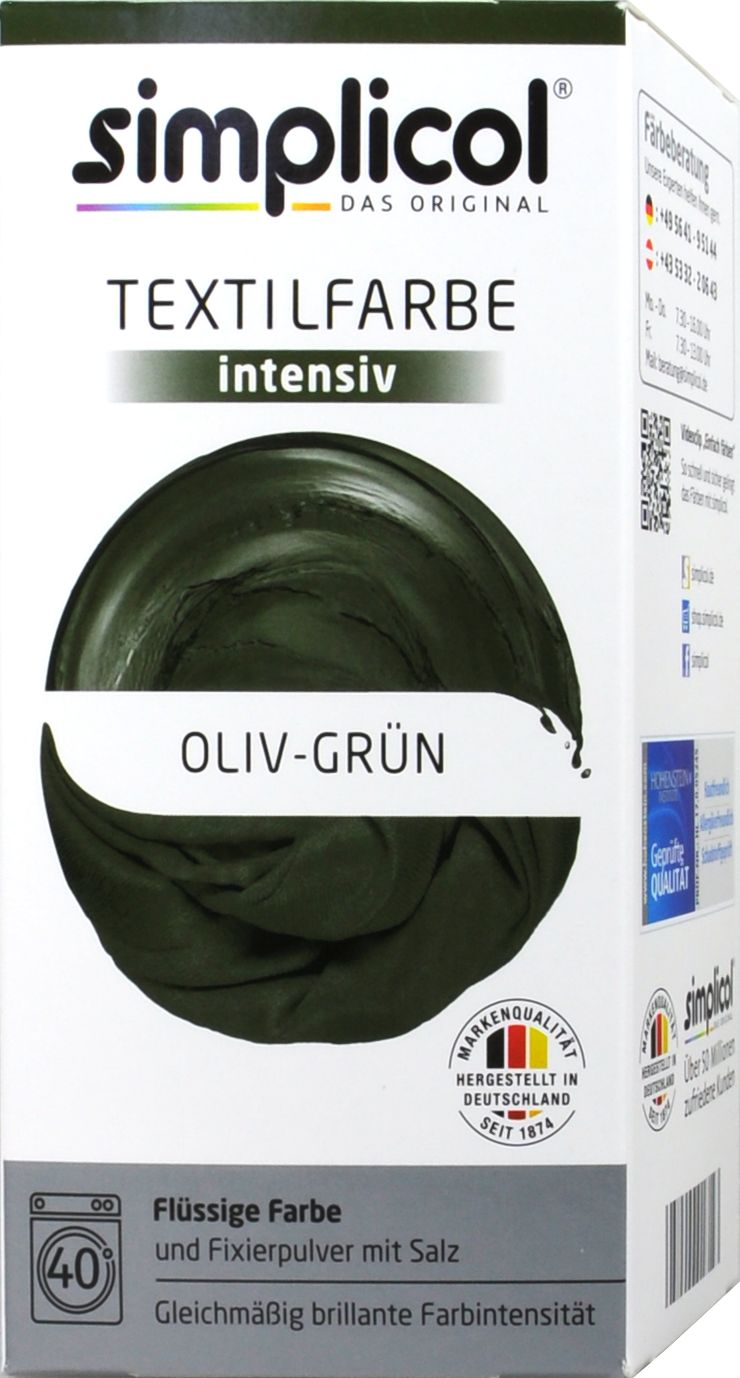 Simplicol Intensiv Textilfarbe Oliv-Grün, 1814
