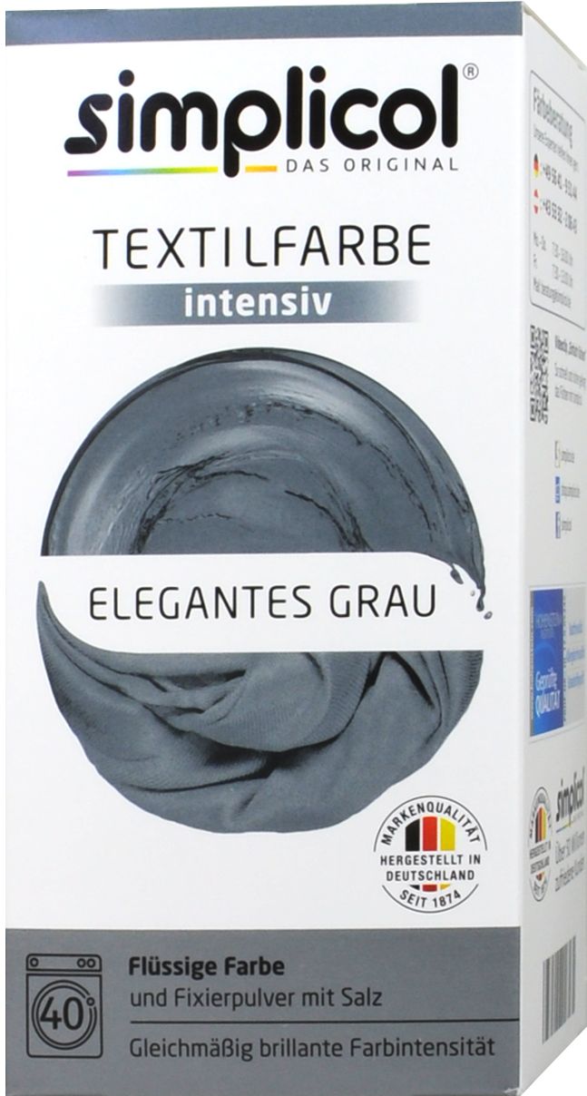 Simplicol Intensiv Textilfarbe Elegantes-Grau, 1817