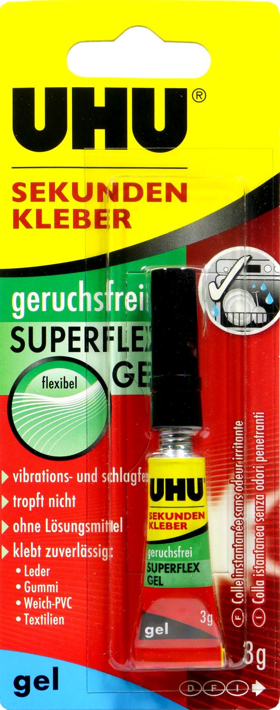 Uhu Sekunden Allesklebergel, 3 g