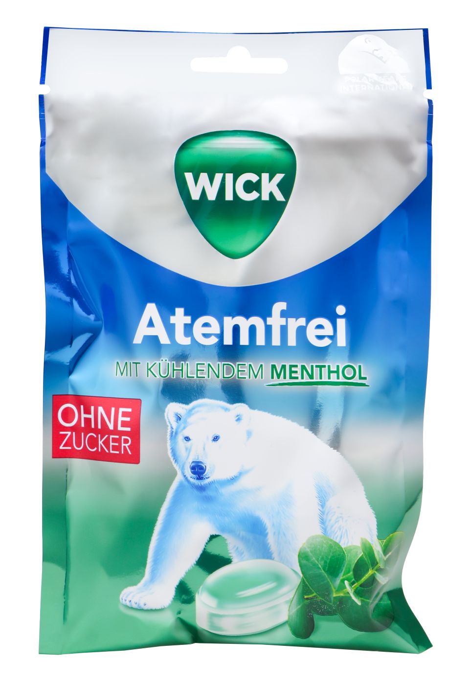 Wick Atemfrei mit kühlendem Menthol Beutel ohne Zucker, 72 g