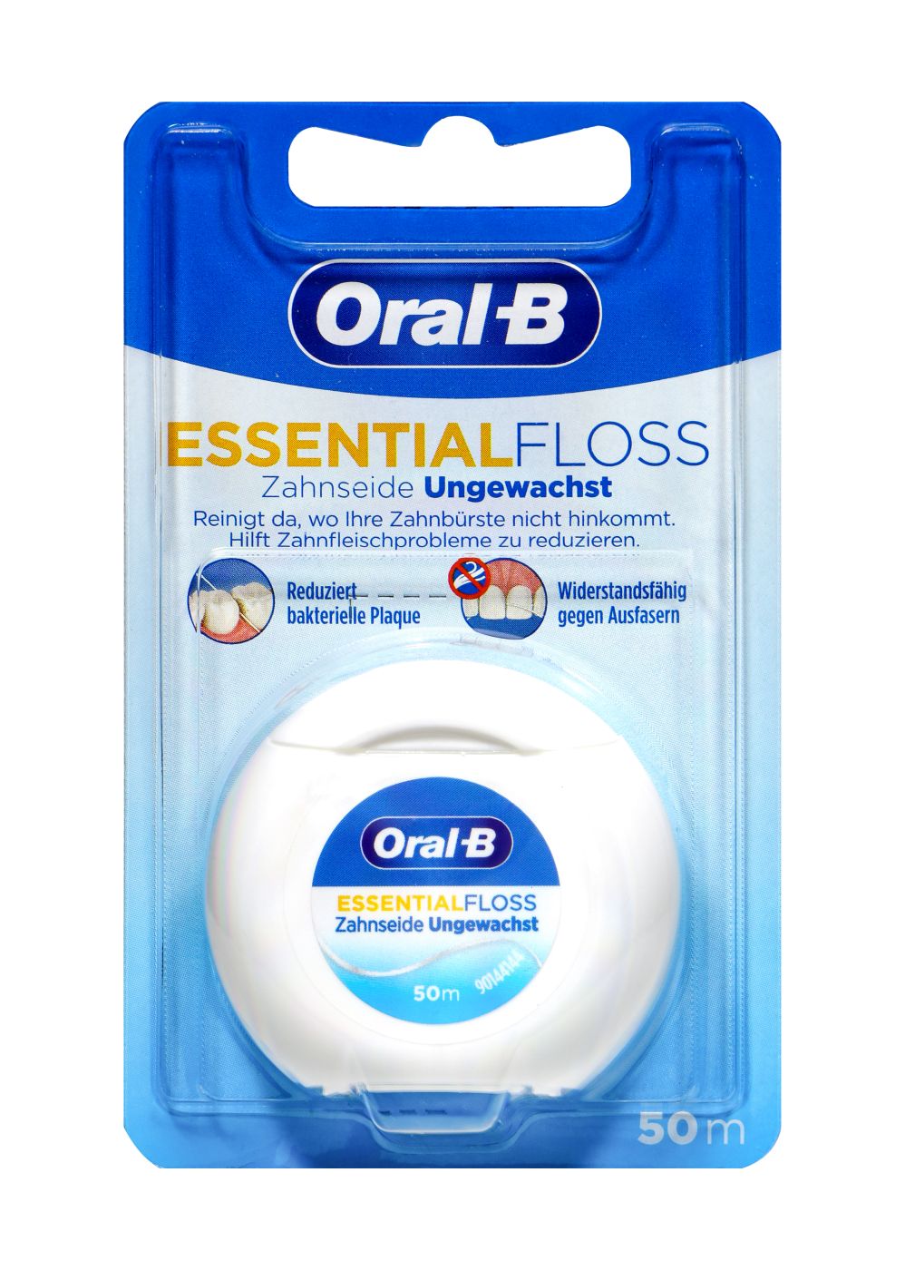 Oral-B Zahnseide Essential Floss Ungewachst, 50 m