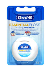 Oral-B Zahnseide Essential Floss Ungewachst, 50 m