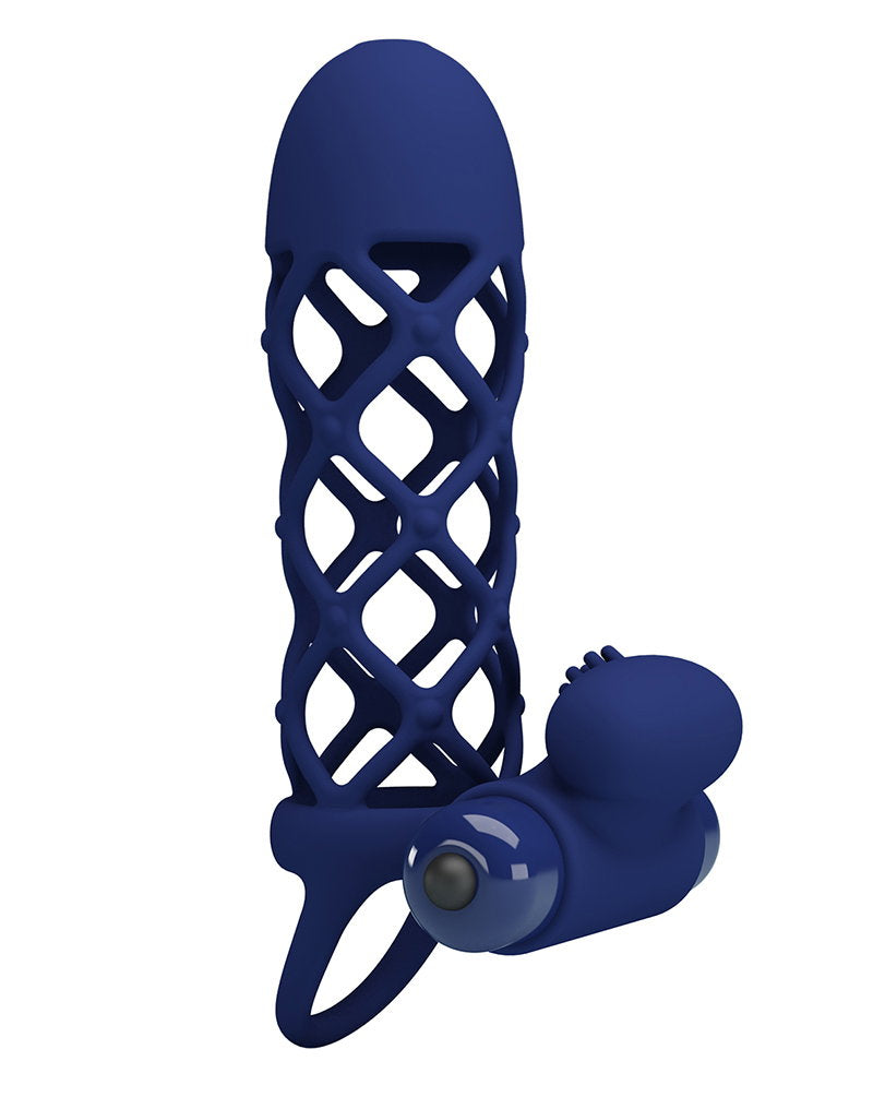 1: Pretty Love - Giann - Vibrierende Schwanzmanschette - Tiefblau