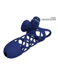 Pretty Love - Giann - Vibrierende Schwanzmanschette - Tiefblau