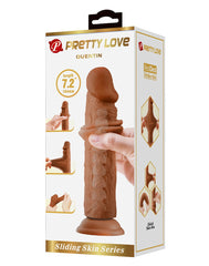 2: Pretty Love - Quentin - Sliding Skin Realistic Dildo 18,4cm - Braun