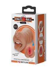 2: Crazy Bull - Sarah - Premium Dual Channel Masturbatur für Männer - Braun