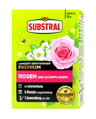 Substral Langzeitdünger Depotdünger Rosen + Blühpflanzen, 750 g