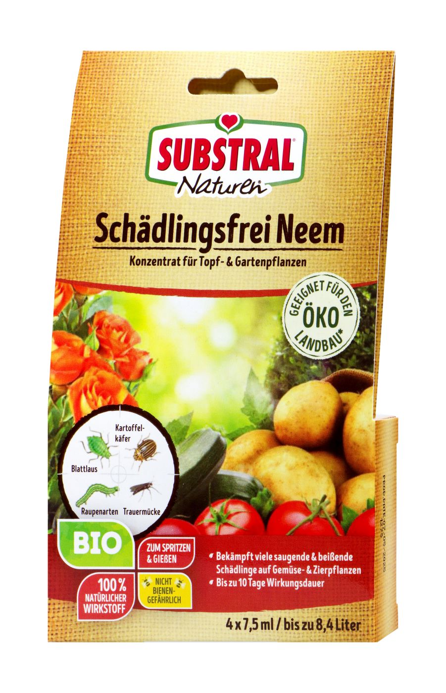 Substral Naturen Bio Schädlingsfrei Neem, 4 x 7,5 ml