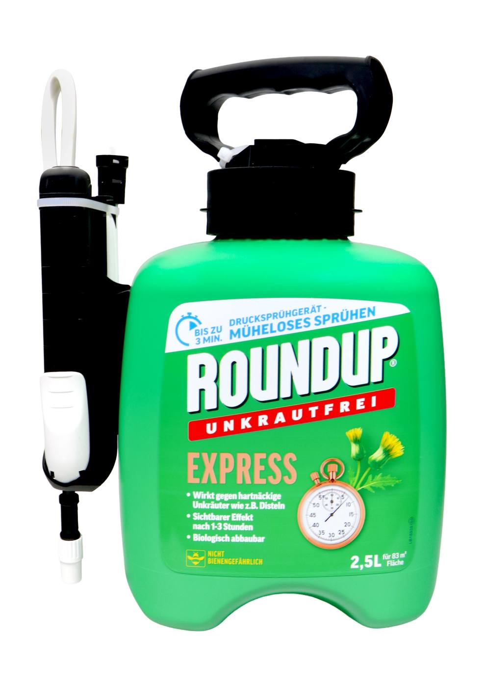 Roundup Unkrautfrei Express Drucksprühsystem, 2,5 Liter