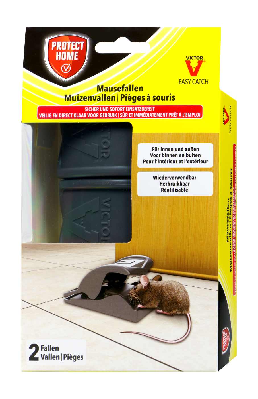 Protect Home Mausefalle Easy Catch, 2 er