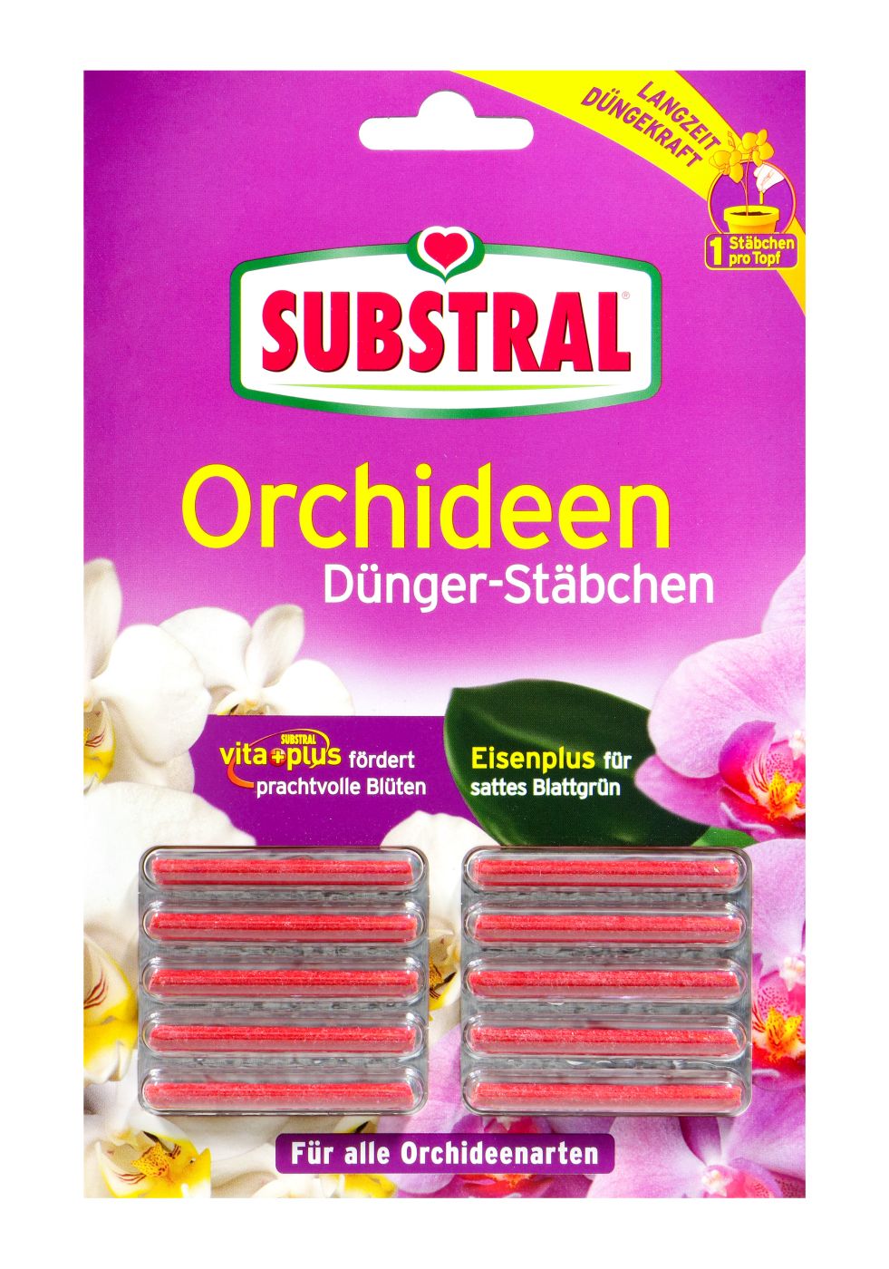 Substral Orchideen Düngerstäbchen, 10 er