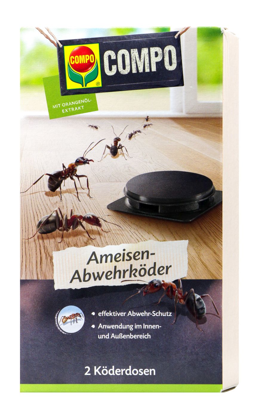 Compo Ameisen-Abwehrköder mit Orangenöl, 2 er