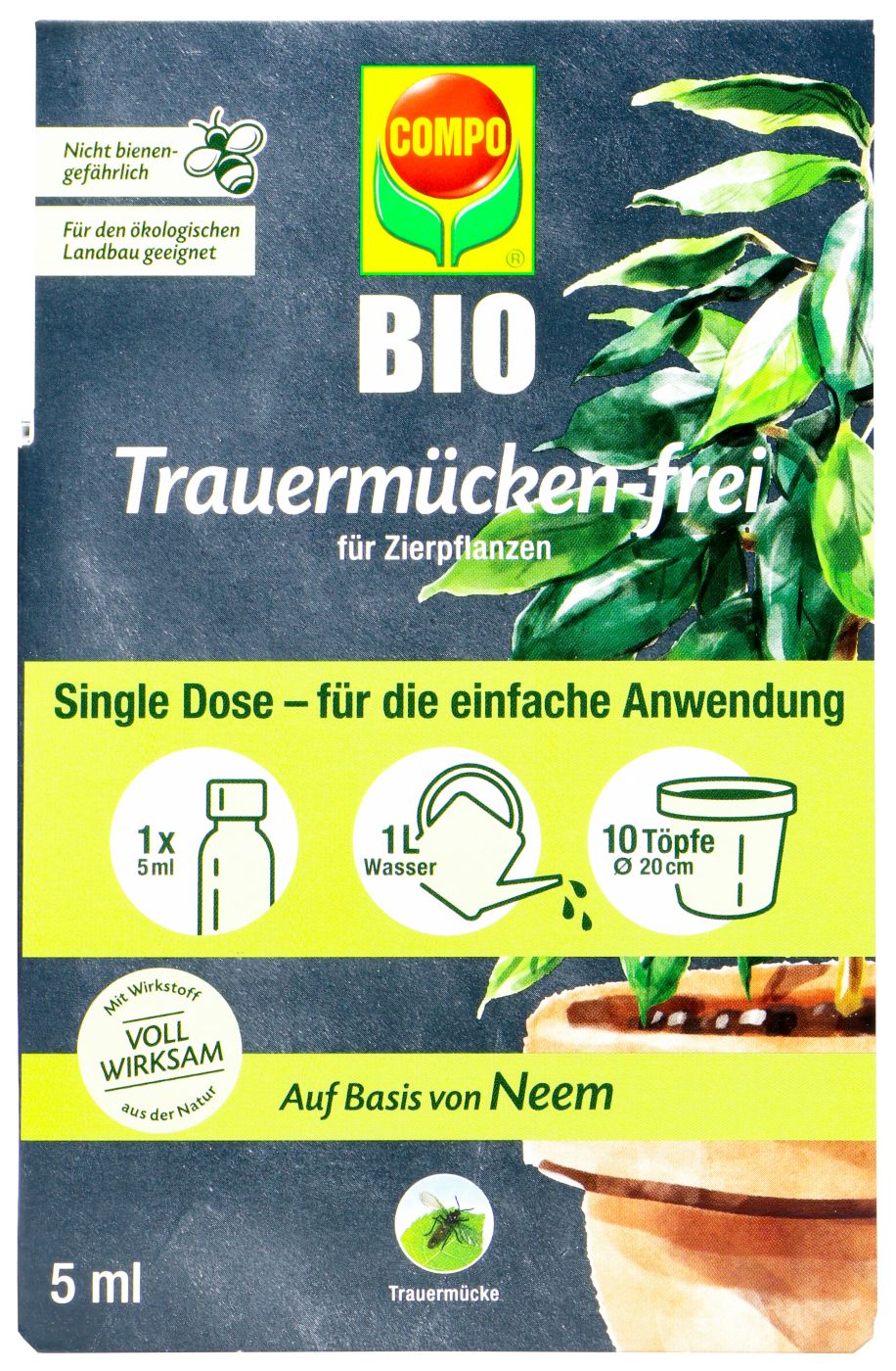 Compo Trauermücken-Frei, 5 ml