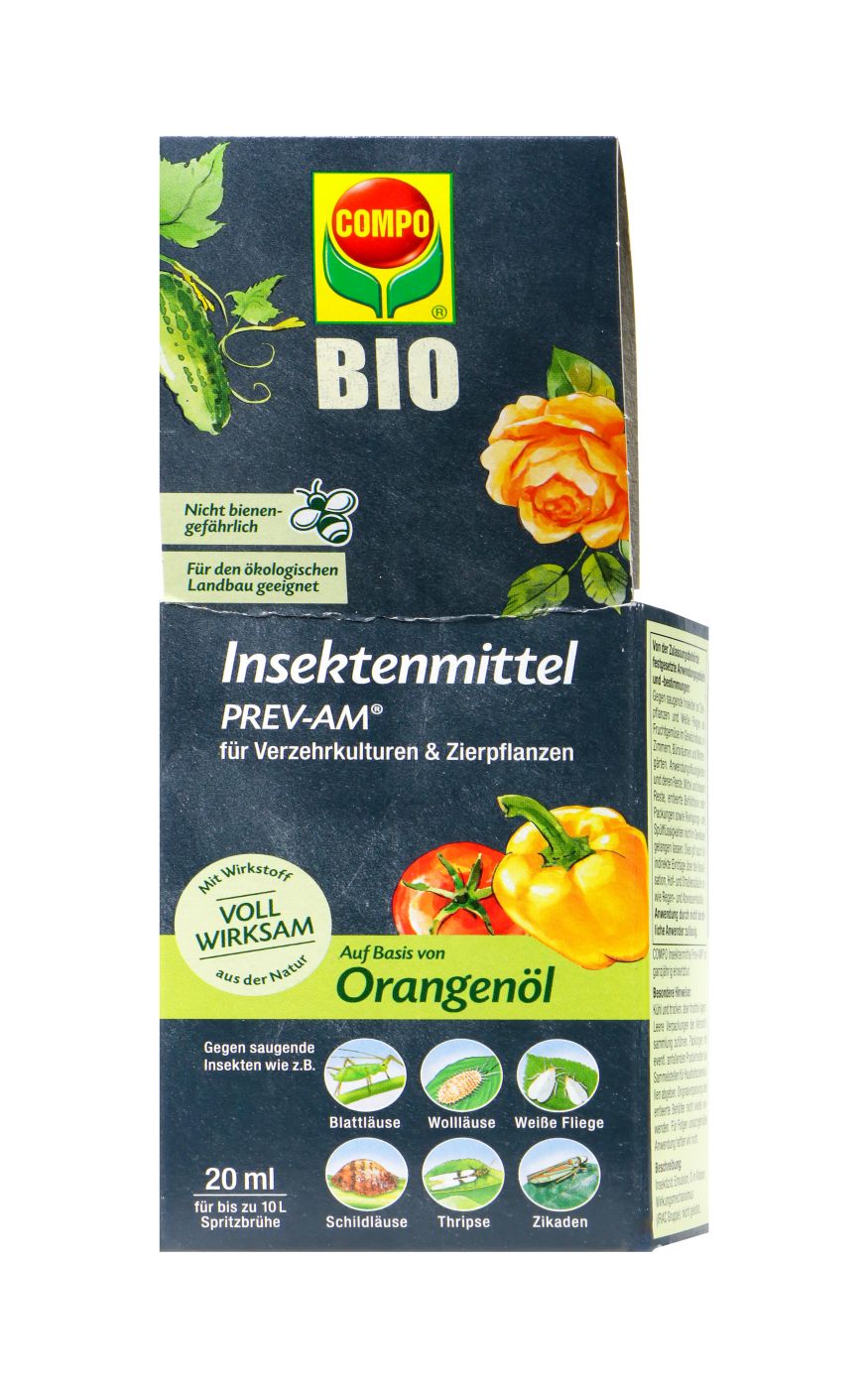 Compo Insektenmit.PREV-AM Verzehrkult.&Zierpflanz.Orangenöl, 20 ml