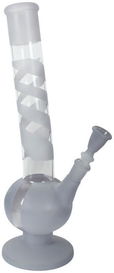 Kugel Glasbong curved, clear 38cm