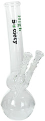 Kugel Glasbong double, clear 36cm