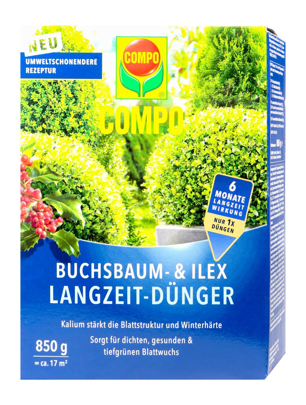Compo Buchsbaum- und Ilex Langzeit-Dünger, 850 g