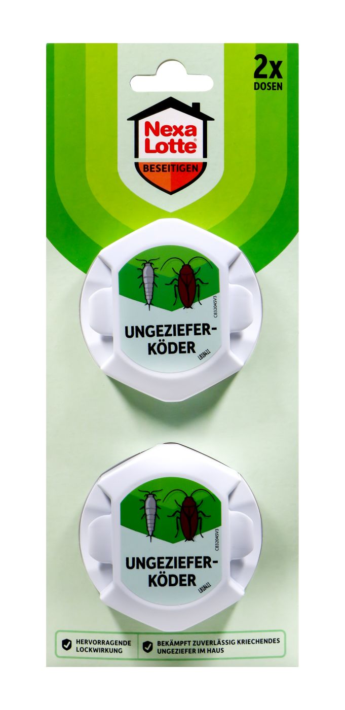 Nexa Lotte Ungeziefer Köder schnelle und sichere Wirkung, 2 er