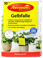 Aeroxon Gelbfalle für Topfpflanzen, 10 er