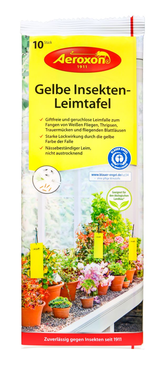 Aeroxon Gelbe Insekten-Leimtafel, 10 er