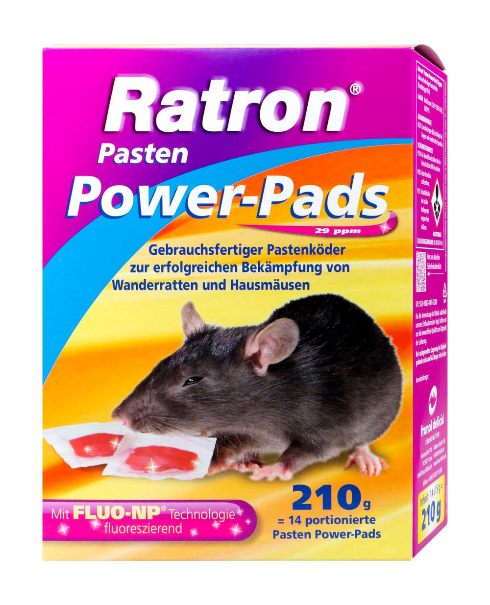 Ratron Power Pads 29 ppm, 210 g