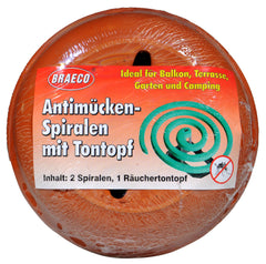 Braeco Antimücken Spirale, 2 er im Topf