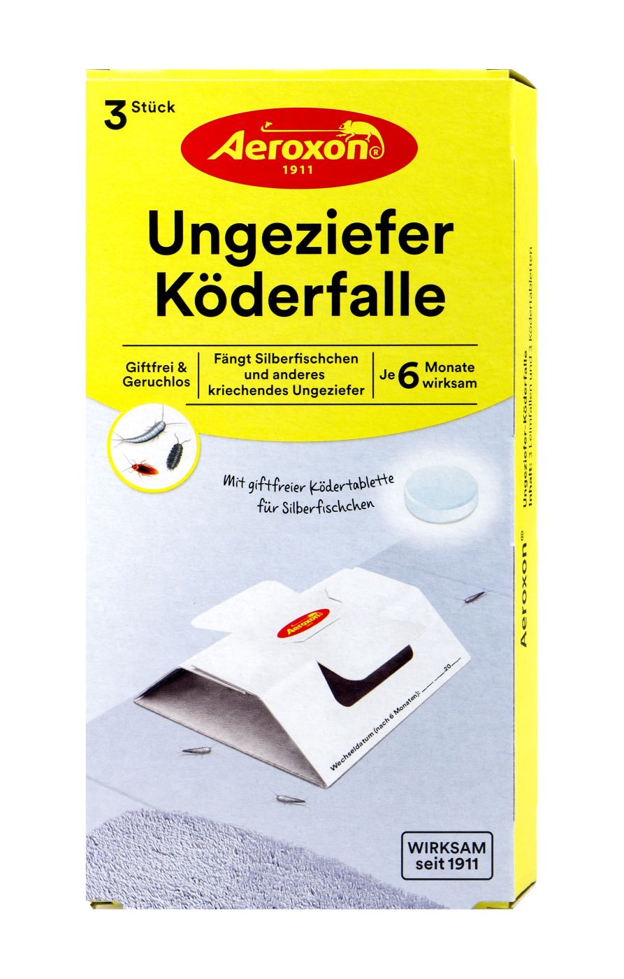 Aeroxon Ungeziefer Köderfalle, 3 er