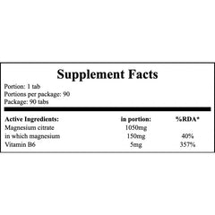 Magnesium+ B6 - 90tabs.