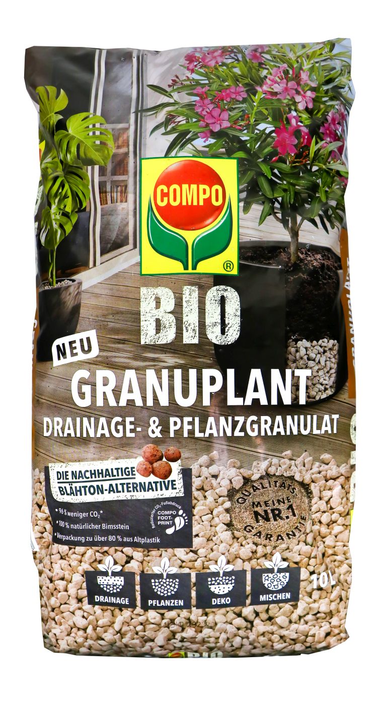 COMPO Bio Granuplant Drainage- & Pflanzgranulat, 10 l