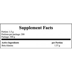 Beta Alanine - 300g - Lemon