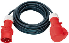 CEE Verlängerungskabel 5-polig, IP44 mit Phasenwender 25m H07RN-F 5G4,0 400V/32A schwarz - Produktbild