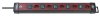 Premium-Line Technik Steckdosenleiste 5-fach schwarz/bordeaux 3m H05VV-F 3G1,5 einzeln schaltbare Steckdosen *CH*