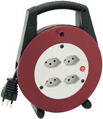 VL-XL Vario Line Kabelbox, 4-fach, schwarz/bordeaux/lichtgrau, 20m H05VV-F 3G1,0 *CH* - Produktbild