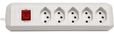 cleverLINE Steckdosenleiste 5-fach weiss 1,5m H05VV-F 3G1,0 mit Schalter *CH* - Produktbild