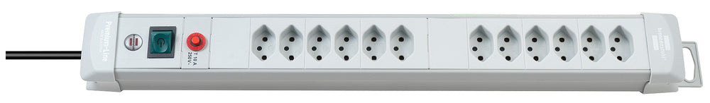 Premium-Line Steckdosenleiste 12-fach lichtgrau 3m H05VV-F 3G1,5 *CH* - Produktbild