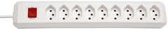 cleverLINE Steckdosenleiste 9-fach weiss 2m H05VV-F 3G1,0 mit Schalter *CH* - Produktbild