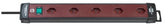 Premium-Line Technik Steckdosenleiste 5-fach schwarz/bordeaux 3m H05VV-F 3G1,5 *CH* - Produktbild