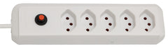 cleverLINE Steckdosenleiste 5-fach weiss 1,5m H05VV-F 3G1,0 *CH* - Produktbild