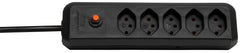 cleverLINE Steckdosenleiste 5-fach schwarz 1,5m H05VV-F 3G1,0 *CH*
- Produktbild