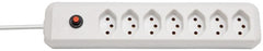 cleverLINE Steckdosenleiste 7-fach weiss 2m H05VV-F 3G1,0 *CH* - Produktbild