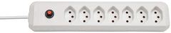 cleverLINE Steckdosenleiste 7-fach weiss 2m H05VV-F 3G1,0 *CH* - Produktbild