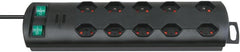 Primera-Line Steckdosenleiste 10-fach schwarz 2m H05VV-F 3G1,0 5-fach schaltbare Steckdosen *CH* - Produktbild