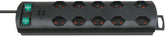 Primera-Line Steckdosenleiste 10-fach schwarz 2m H05VV-F 3G1,0 5-fach schaltbare Steckdosen *CH* - Produktbild