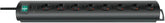Primera-Line Steckdosenleiste 8-fach schwarz 2m H05VV-F 3G1,0 *CH* - Produktbild