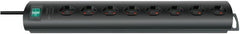 Primera-Line Steckdosenleiste 8-fach schwarz 2m H05VV-F 3G1,0 *CH* - Produktbild