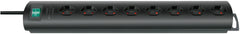 Primera-Line Steckdosenleiste 8-fach schwarz 2m H05VV-F 3G1,0 *CH* - Produktbild