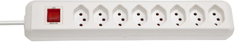 cleverLINE Steckdosenleiste 8-fach weiss 2m H05VV-F 3G1,0 mit Schalter *CH*
- Produktbild