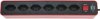 Ecolor Steckdosenleiste 6-fach rot/schwarz 1,5m H05VV-F 3G1,0 mit Schalter *CH*