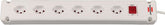 Bremounta Steckdosenleiste 6-fach weiss 3m H05VV-F, 3G1,0 mit Schalter *CH* - Produktbild
