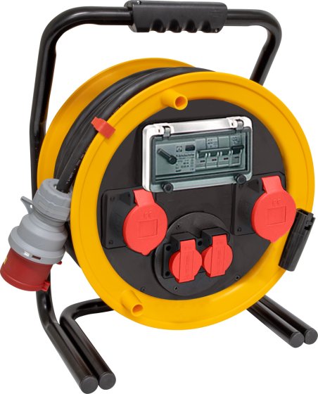 Brobusta 380 CEE-Kabelrolle für Ausseneinsatz, 2x Steckdose T25, 2x CEE Steckdose, CEE Stecker, 25m H07RN-F 5G4,0, schwarz, CH Stecksystem IP55
- Produktbild